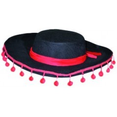 Chapeau Espagnol noir et rouge (fille) Chapeaux 3,13 €