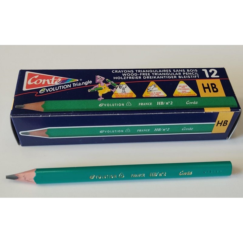 Crayon graphite triangle extra larg HB Bte 12
