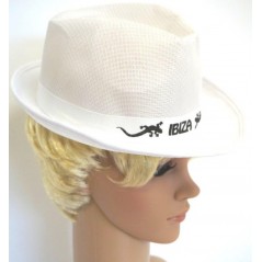 Chapeau Ibiza tissu blanc Chapeaux 1,99 €