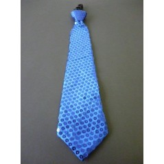 Cravate à sequins tissu Bleu Accessoires 1,76 €