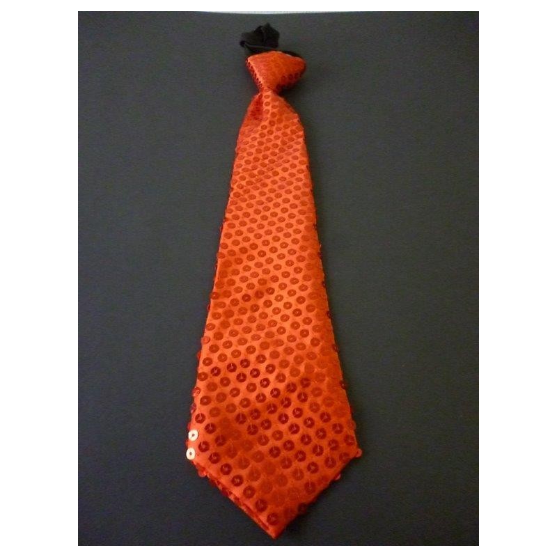 Cravate à sequins tissu Rouge Accessoires 1,76 €