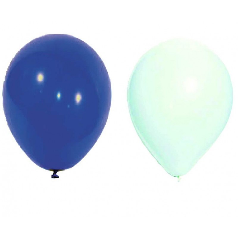 Sachet de 20 ballons blancs et Bleu diam 30 cm Articles Evènementiel 1,56 €