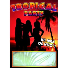 Affiche soirée Tropicale 29.7 * 42  Tropical  0,50 €