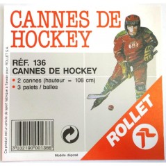 Crosses pour hockey (les 2) + palets Plein air  9,11 €