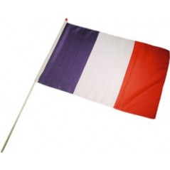 Drapeau tricolore Tissu 21 x 14 cm cm le cent France / Supporters 20,00 €