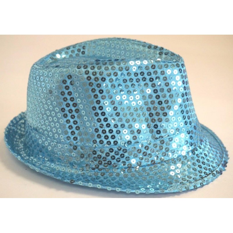 Borsalino avec Sequins Turquoise Chapeaux 2,89 €