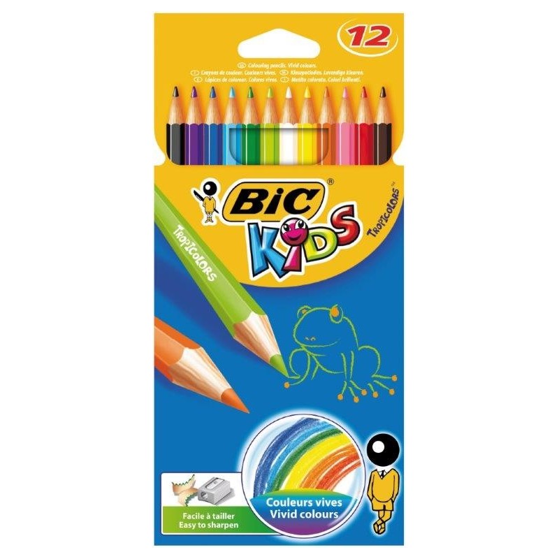 Etui 12 crayons couleur ass. tropicolor Conté Crayons et Feutres 2,08 €