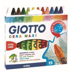 Pochette 12 craies cire couleurs assorties Crayons et Feutres 1,60 €