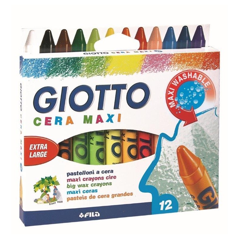 Etui 12 maxi crayon cire Giotto Crayons et Feutres 3,02 €