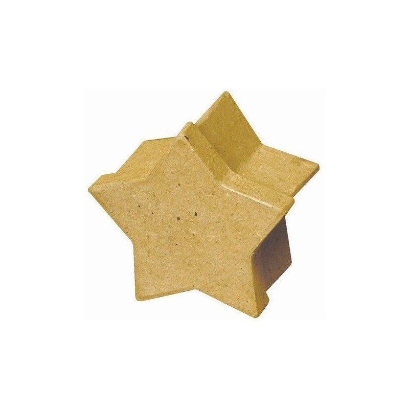 Boîte carton étoile 80 x 50 mm Décopatch - Feutrine - Laine - Objet à décorer 1,07 €