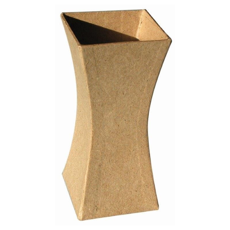 Vase carton base carré 123x56x56 Décopatch - Feutrine - Laine - Objet à décorer 0,88 €