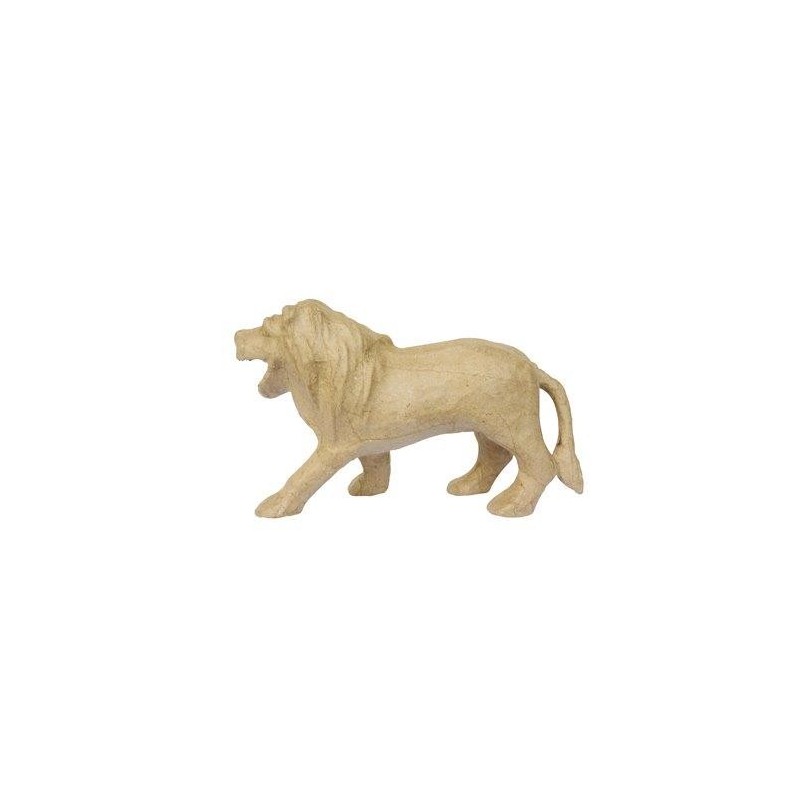Lion papier maché 12 cm env Décopatch - Feutrine - Laine - Objet à décorer 2,11 €