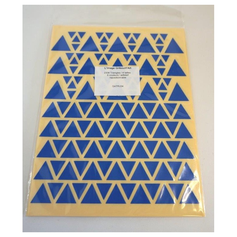 Pochette 3144 gomettes triangles assorties Papier dessin - Gommettes 5,32 €