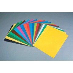 Paq.25fle papier couleur 50x65 130g 5 col.vive Carton léger,carton fort, rouleaux kraft 5,19 €