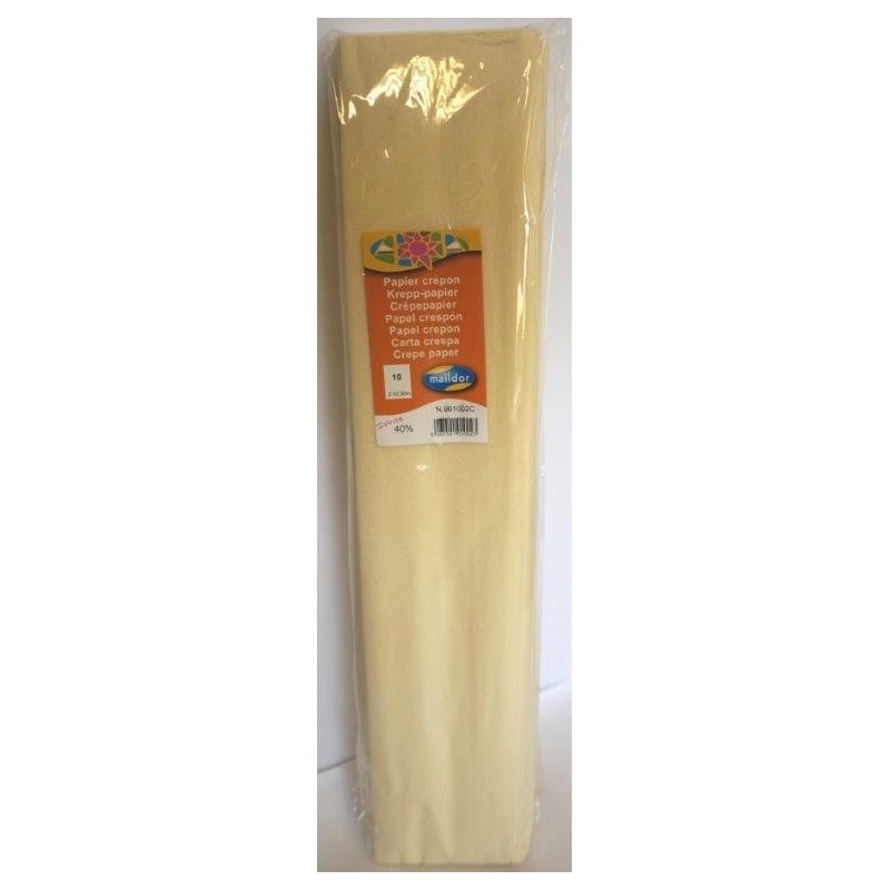 Crépon ordinaire Ivoire - Lot de 10 Carton mousse, papier de soie, papier crépon 3,77 €
