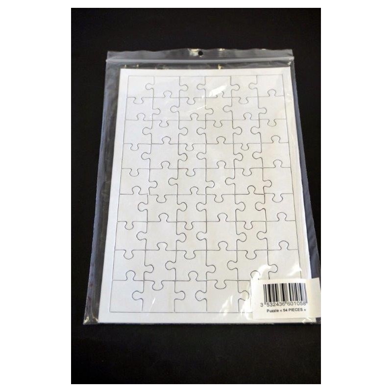 Puzzle carton blanc 54 pièces 240 x 160 mm Activités Créatives 1,45 €