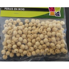 Sachet 100 perles rondes naturelles 10 mm Perles et accessoires - Boules décoratives 1,80 €