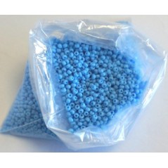 Sachet 100g perle rocaille mat turquoise Perles et accessoires - Boules décoratives 2,88 €