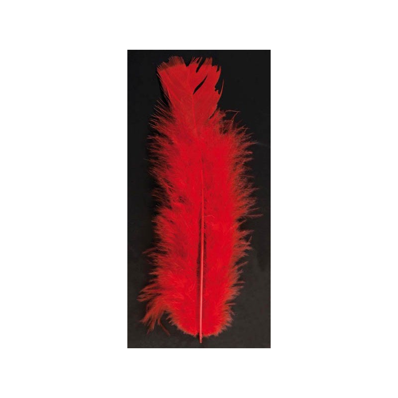 Sachet plumes ordinaires rouges Raphia - Chenilles - Plumes 3,58 €