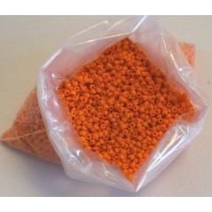 Sachet 100g perle rocaille mat orange Perles et accessoires - Boules décoratives 2,88 €