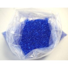 Sachet 100g perle rocaille transp.bleu aigue m Perles et accessoires - Boules décoratives 2,88 €