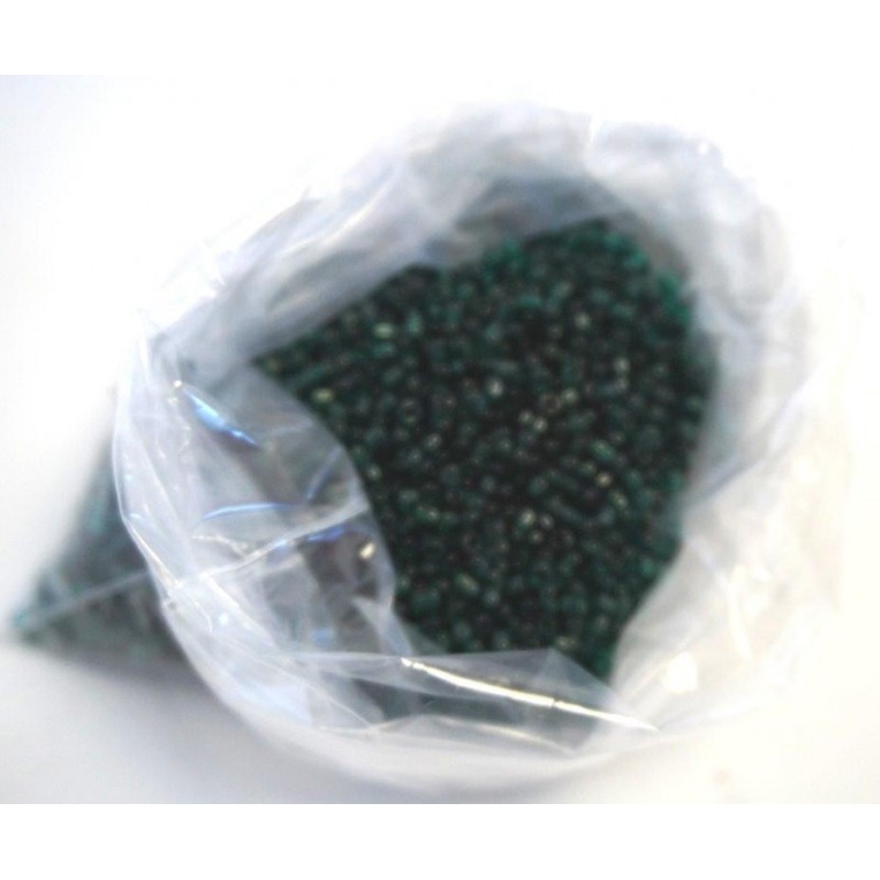 Sachet 100g perle rocaille transp. vert anis Perles et accessoires - Boules décoratives 2,88 €