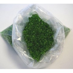 Sachet 100g perle rocaille transp. vert emerau Perles et accessoires - Boules décoratives 2,88 €