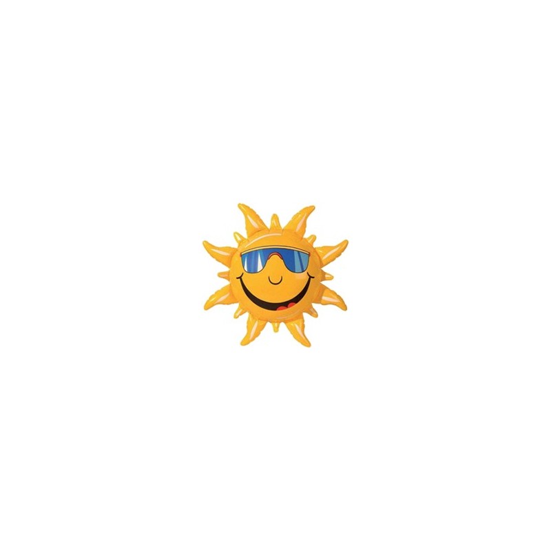 1x soleil gonflable 60 cm environ JAUNE Décoration Jouet Neuf Fun Incredible sun