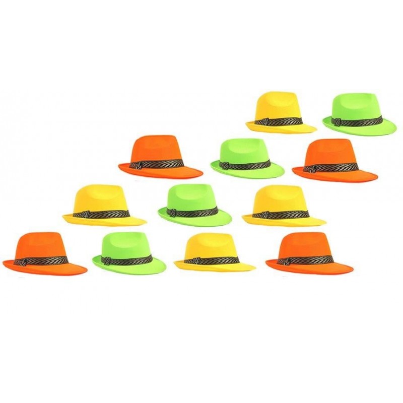 Lot de 12 chapeaux fluos Tissu assortis Lots promotionnels 21,22 €