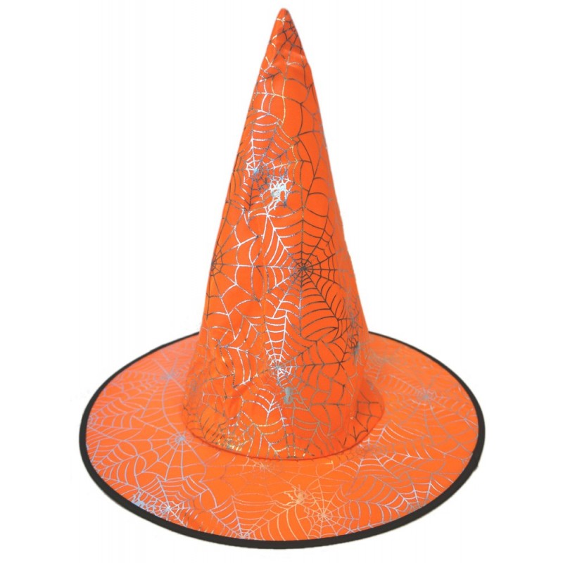 Chapeau sorcière araignée orange Halloween 1,99 €