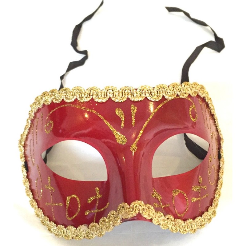 Masque Venise Plastique Rouge Loups et Masques 0,99 €