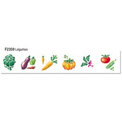 Pochette 6 pochoirs 'légumes' Pochoirs 4,08 €