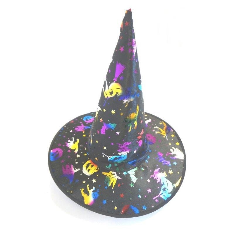 Chapeau sorcière holographique Halloween 2,10 €