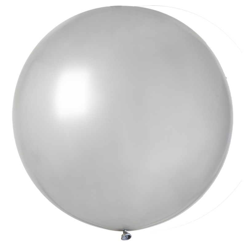 Ballon Géant rond diam 80 cm argent Ballons / Gonflables 2,29 €