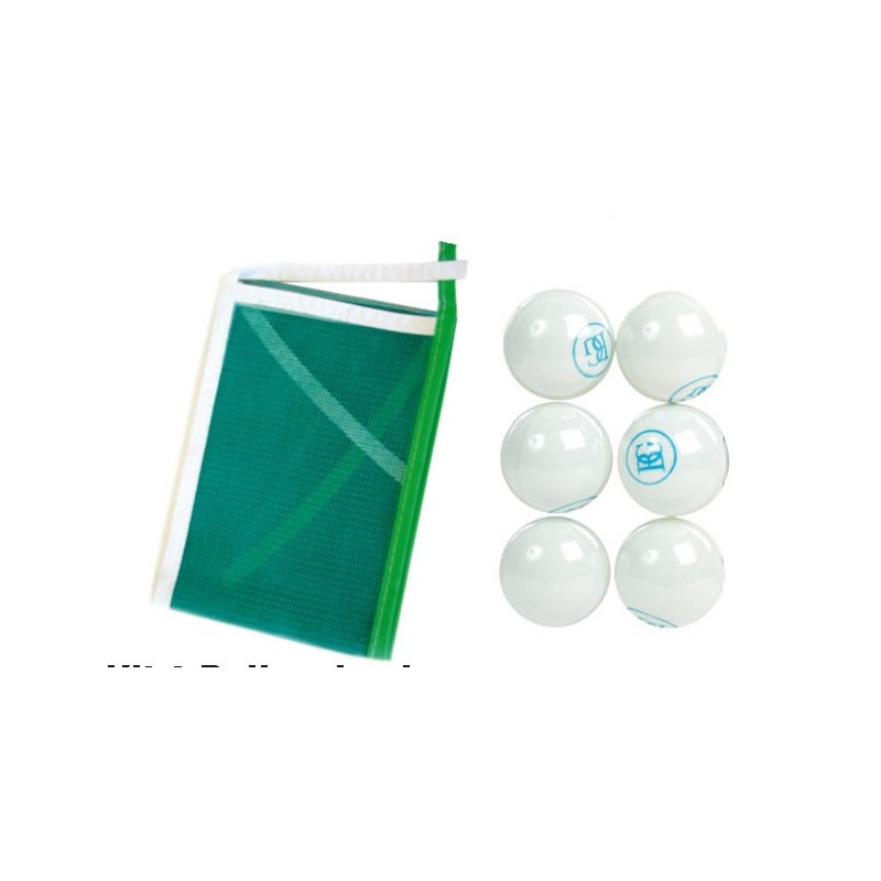 Kit 6 balles de ping pong + 1 filet Plein air  1,12 €