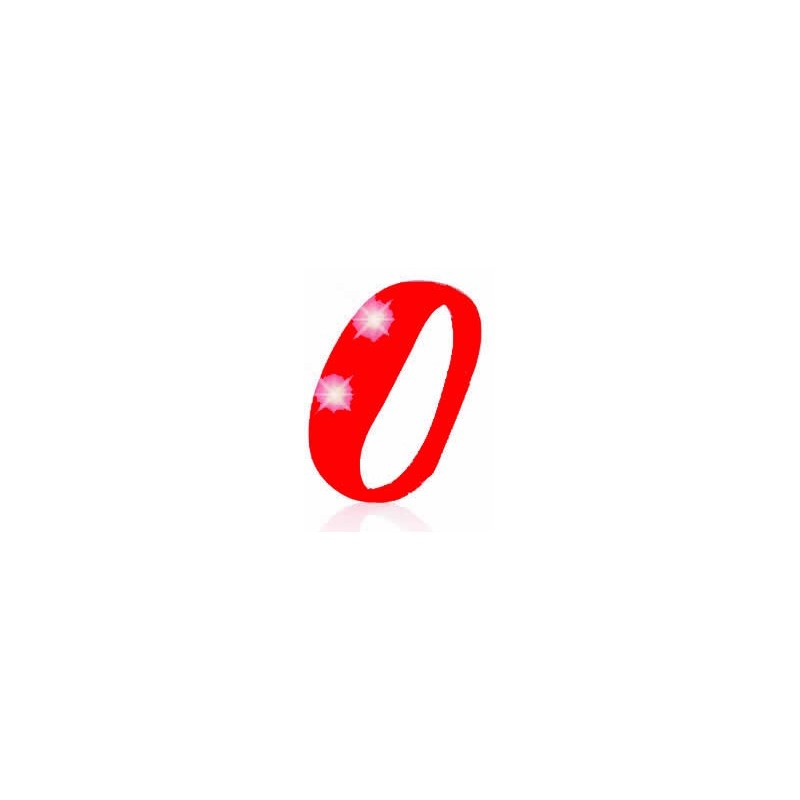 Bracelet lumineux mouvement silicone Rouge Fluos / Lumineux 2,49 €