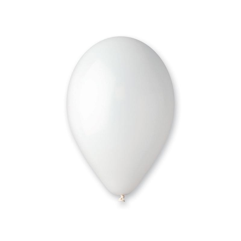 Sachet de 10 ballons blancs diam 30 cm