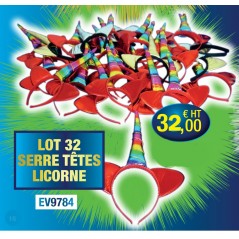 LOT 32 Serre Têtes LICORNE Lots promotionnels 32,00 €