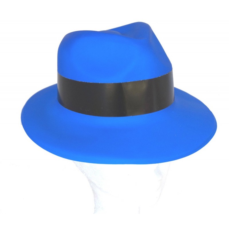 Chapeau gangster Bleu plastic Chapeaux 1,12 €