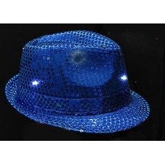 Borsalino Sequins Bleu avec Leds Chapeaux 4,82 €
