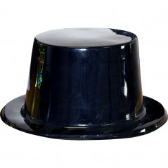 Haut de forme plastique noir Chapeaux 0,88 €
