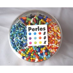Bte perles rocailles gros-petits trous 4 cases Perles et accessoires - Boules décoratives 3,32 €