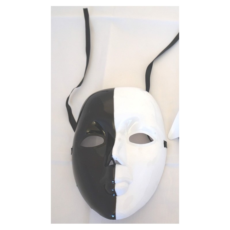 Masque noir et blanc femme pvc Loups et Masques 1,72 €