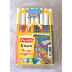 Pochette 8 feutres pointe moyenne reynolds Crayons et Feutres 1,50 €