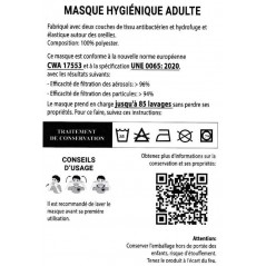 Masque protection tissu St Valentin Accueil 4,70 €