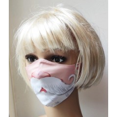 Masque protection tissu Barbe Père Noël Accueil 4,70 €